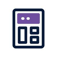 calculator icon. dual tone icon for your website, mobile, presentation, and logo design. vector