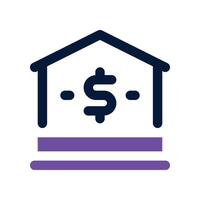 real estate icon. dual tone icon for your website, mobile, presentation, and logo design. vector