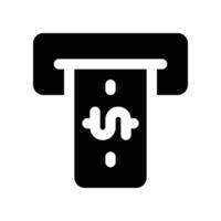 withdraw icon. glyph icon for your website, mobile, presentation, and logo design. vector