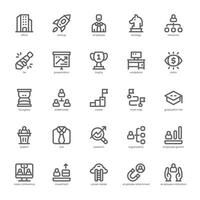 Corporate Development icon pack for your website, mobile, presentation, and logo design. Corporate Development icon outline design. graphics illustration and editable stroke. vector