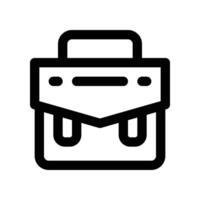 briefcase icon. line icon for your website, mobile, presentation, and logo design. vector
