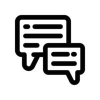 chat icon. line icon for your website, mobile, presentation, and logo design. vector