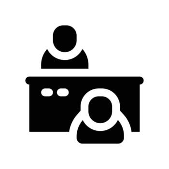 interview icon. glyph icon for your website, mobile, presentation, and logo design. vector