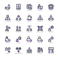 Hiring Process icon pack for your website, mobile, presentation, and logo design. Hiring Process icon dual tone design. graphics illustration and editable stroke. vector