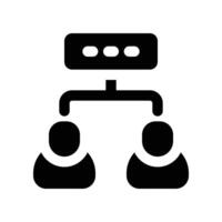 organization icon. glyph icon for your website, mobile, presentation, and logo design. vector