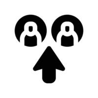 selection employee icon. glyph icon for your website, mobile, presentation, and logo design. vector