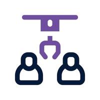 job hiring icon. dual tone icon for your website, mobile, presentation, and logo design. vector