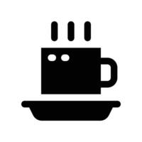 coffee cup icon. glyph icon for your website, mobile, presentation, and logo design. vector