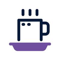 café taza icono. doble tono icono para tu sitio web, móvil, presentación, y logo diseño. vector