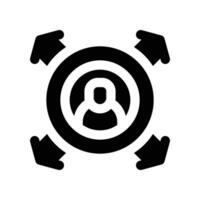 potential employee icon. glyph icon for your website, mobile, presentation, and logo design. vector