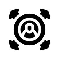 potential employee icon. glyph icon for your website, mobile, presentation, and logo design. vector