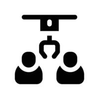 job hiring icon. glyph icon for your website, mobile, presentation, and logo design. vector