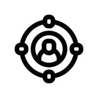 target talent icon. line icon for your website, mobile, presentation, and logo design. vector