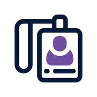 access card icon. dual tone icon for your website, mobile, presentation, and logo design. vector