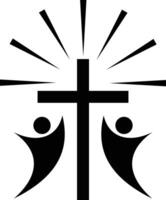 cristiano alabanza y Adoración icono vector