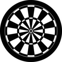 Sharp Dart Round Board Sports Icon vector