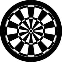 Sharp Dart Round Board Sports Icon vector