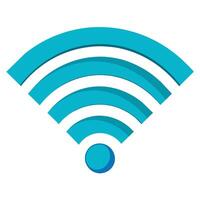 a wifi symbol on a white background vector