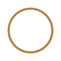 Rope frames isolated on white background. vector