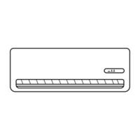 air conditioner icon flat design. AC line art illustration vector