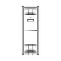 Ac cooling air conditioner design and line art. Ac air condition images. vector