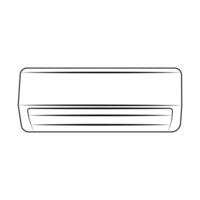 Ac cooling air conditioner design and line art. Ac air condition images. vector