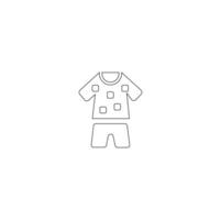 Clothing line icon . Outline signs of fashion apparel. Editable Stroke vector