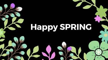 weather season templates, spring season intro templates with flowers, leaf's video