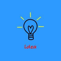 Light bulb is full of ideas And creative thinking. smart concept. vector