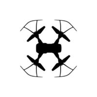 zumbido cámara o uav silueta, plano estilo, lata utilizar para Arte ilustración, aplicaciones, sitio web, pictograma, logo gramo, o gráfico diseño elemento vector