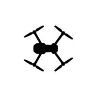 Drone Camera or UAV Silhouette, Flat Style, Can use for Art Illustration, Apps, Website, Pictogram, Logo Gram, or Graphic Design Element vector
