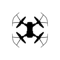 zumbido cámara o uav silueta, plano estilo, lata utilizar para Arte ilustración, aplicaciones, sitio web, pictograma, logo gramo, o gráfico diseño elemento vector