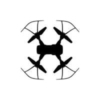 zumbido cámara o uav silueta, plano estilo, lata utilizar para Arte ilustración, aplicaciones, sitio web, pictograma, logo gramo, o gráfico diseño elemento vector