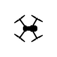 zumbido cámara o uav silueta, plano estilo, lata utilizar para Arte ilustración, aplicaciones, sitio web, pictograma, logo gramo, o gráfico diseño elemento vector