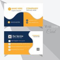 Creative and modern business card template, double sided business card, card template, illustration design Template. vector