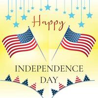 Happy Independence day poster, background design vector