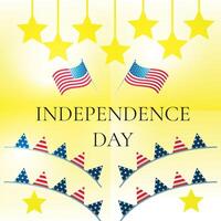 Happy Independence day poster, background design vector