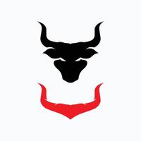 toro Tauro logo icono, modelo ilustración vector