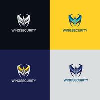 Wings Security Logo vector