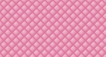 Simple upholstery quilted background. Quilted stitched background pattern. Pink leather texture sofa backdrop. Seamless texture quilted background vector