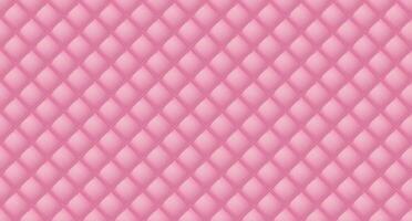 Simple upholstery quilted background. Quilted stitched background pattern. Pink leather texture sofa backdrop. Seamless texture quilted background vector