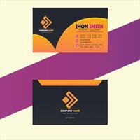 corporate business card design vector