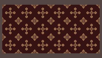 Thai silk traditional motif background design vector