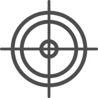 Target in gray color. Transparent target icon. vector