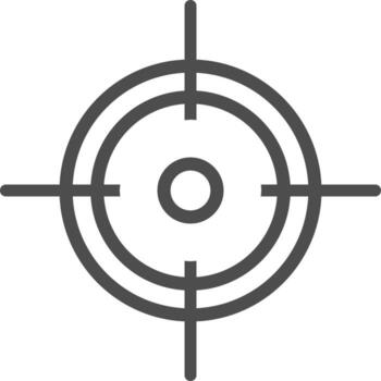 objetivo en gris color. transparente objetivo icono. vector