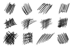 Assorted Hand-Drawn Scribble Sketches vector