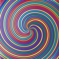 multicolored swirl design, multicolored vortex vector