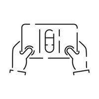 games line icon. Game genres and attributes. Controller, joystick and computer. Game console. vector