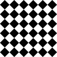 Square Black And White Pattern. Simple Rhombuses Checkered Pattern. vector