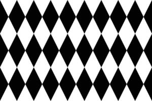 Rhombuses Black And White Pattern. Simple Rhombuses Checkered Pattern. vector